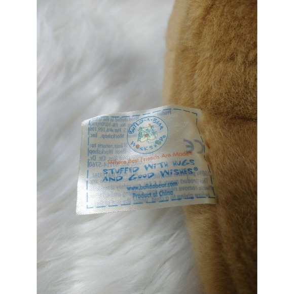 Build A Bear Plush Puppy Dog Brown Sugar Stuffed Animal Toy Dark Ear & Tail 12" - Picture 7 of 8